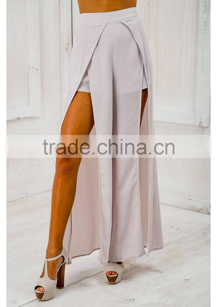 2016 split front design light weight pants with the matching crop top