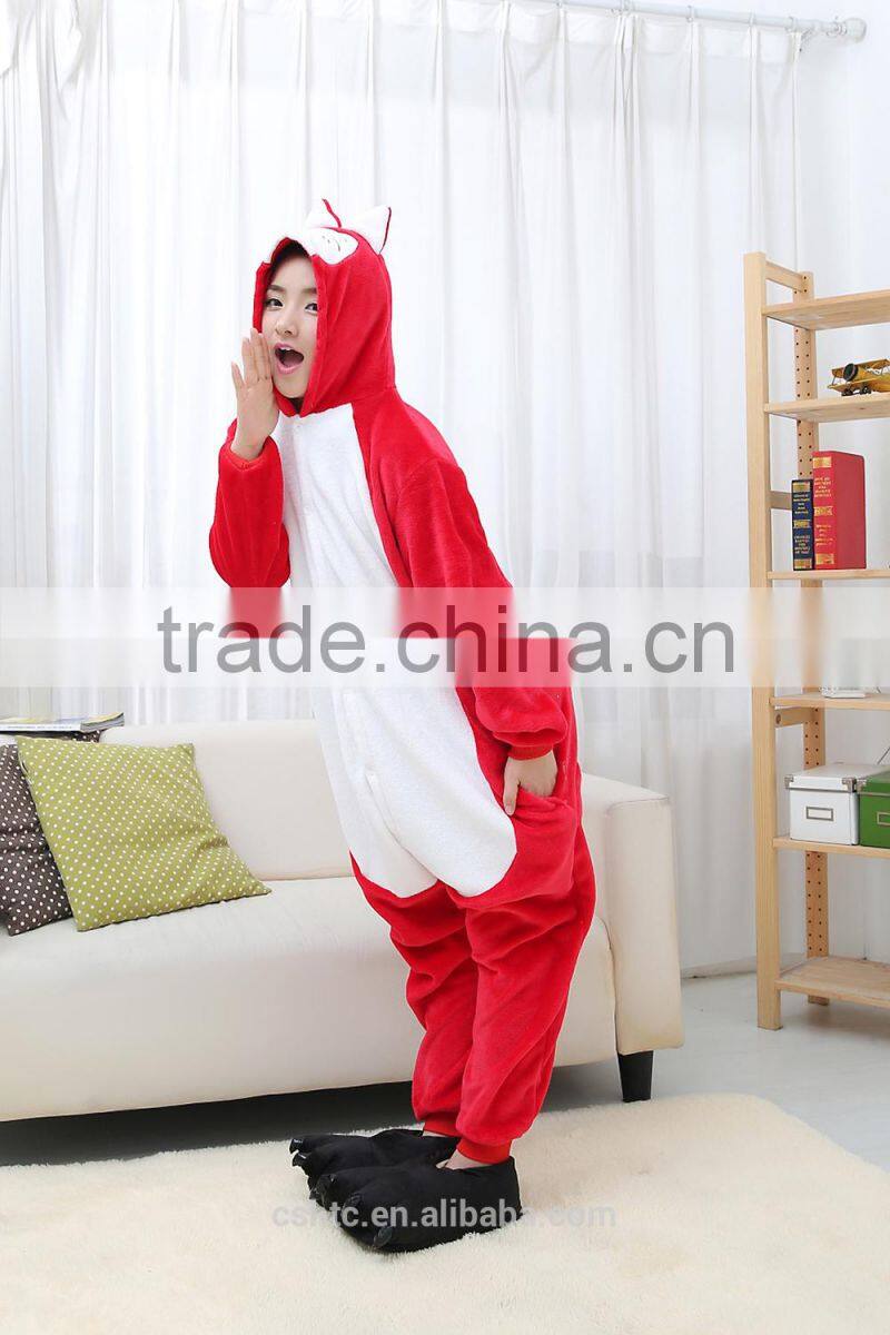 flannel cartoon adult animal jumpsuit animal pajamas jumpsuit