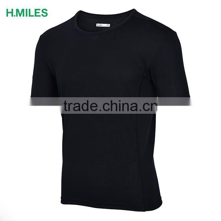 Custom sublimation gym fitness 100% polyester dry fit running shirts/t-shirt