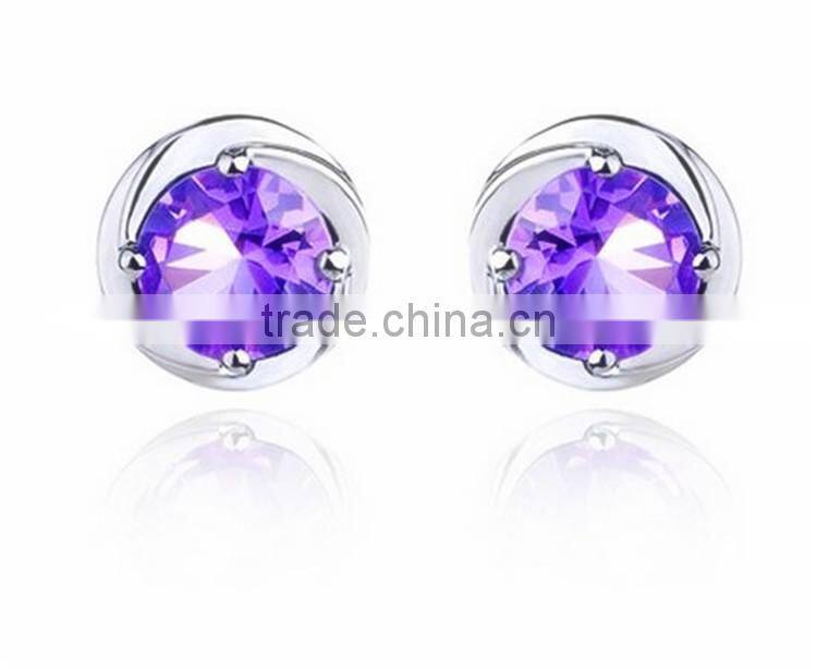 Fashion 925 Sterling Silver 2016 Latest Design Square Earring