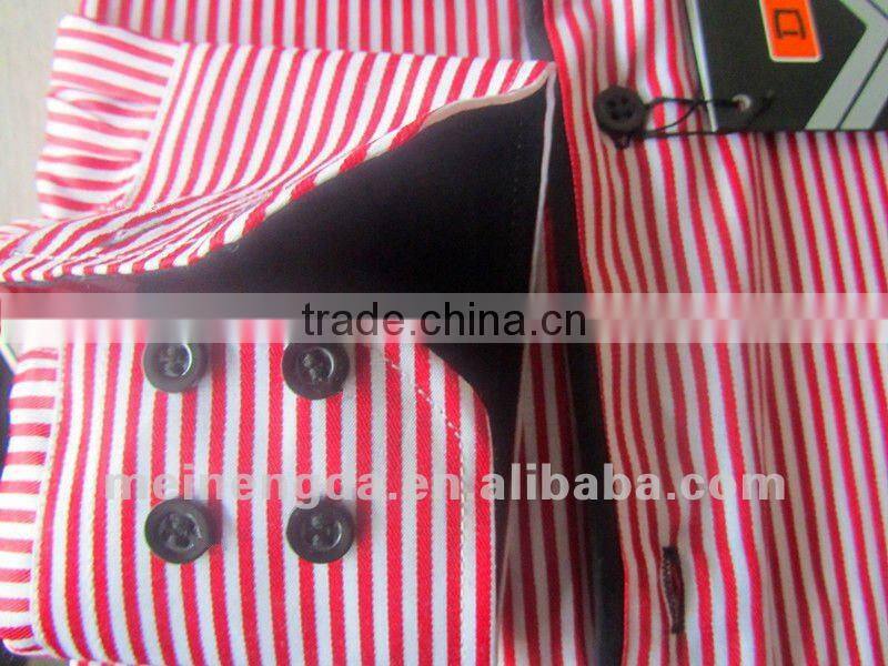 plaid double collar shirt for men