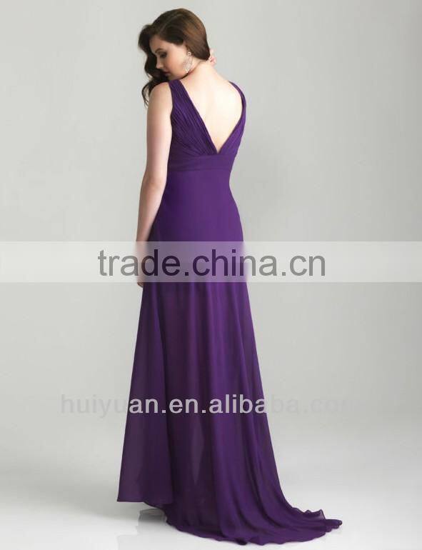 plus size flowing chiffon evening dress for fat women