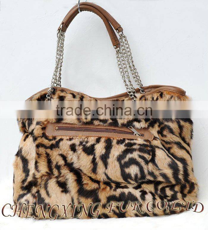 CX-H-07 Genuine Rabbit Fur Fashion 2017 Ladies Handbags