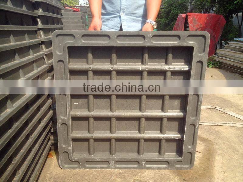 grey square bmc material manhole cover