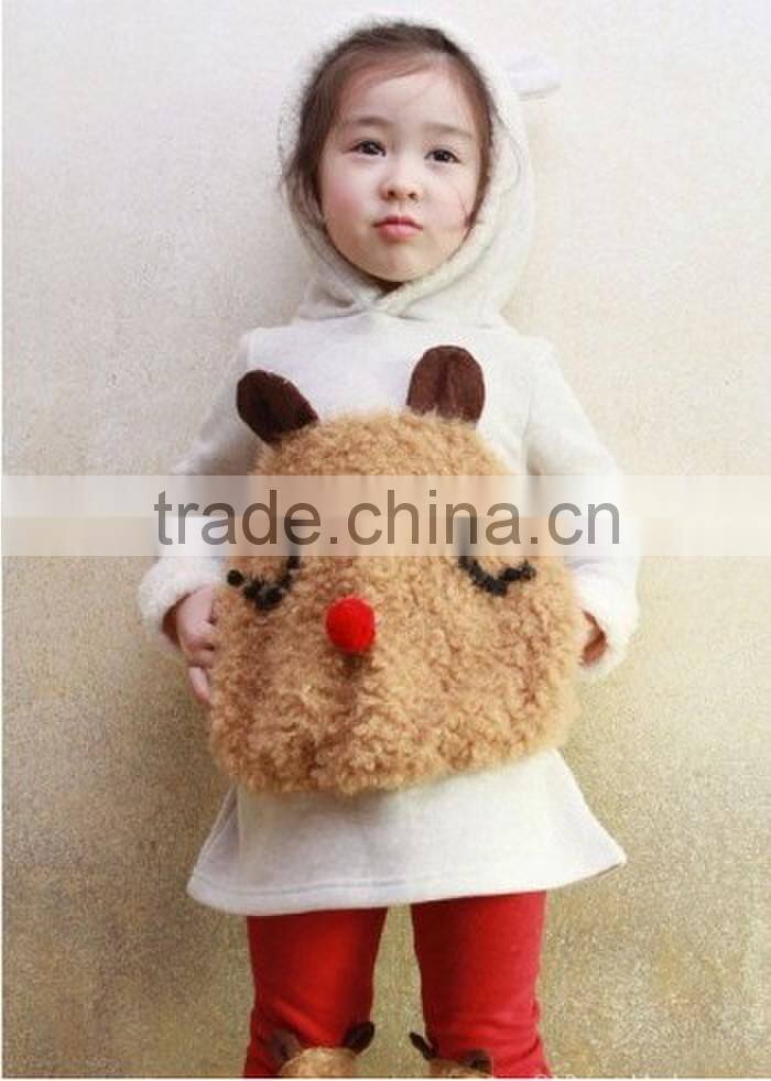 2015children clothing autumn winter Bear Sweater Fleece baby Set hoodie swearer sets