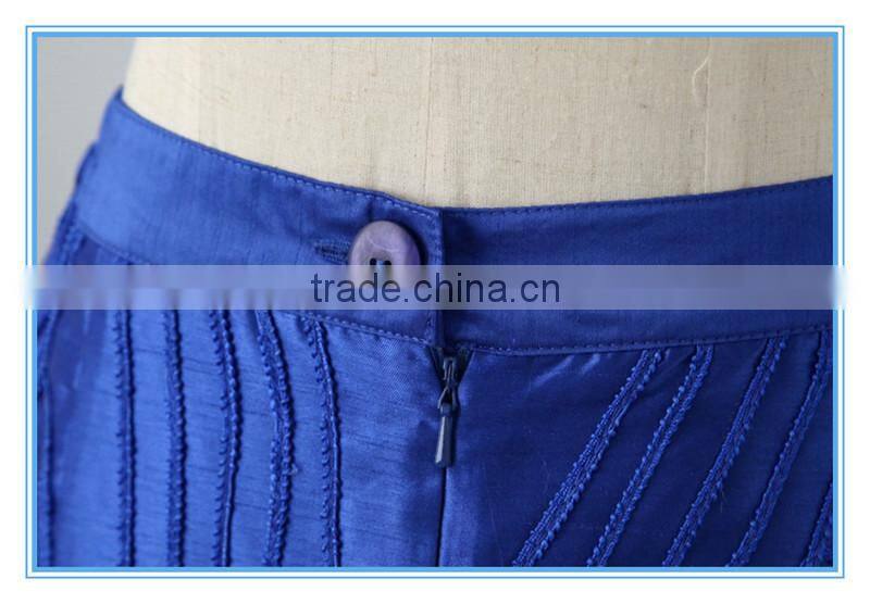 100% Polyester Three-piece Suit Dark Blue Wholesale Women Church Suits