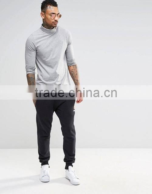Long sleeve casual street top wear, OEM cheap blank sports golf gym t-shirt men wholesale