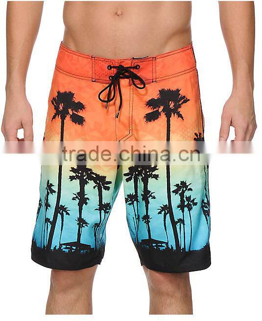 HOYUGO highlight palm tree boardshorts wholesale mens boardshorts BS0003A