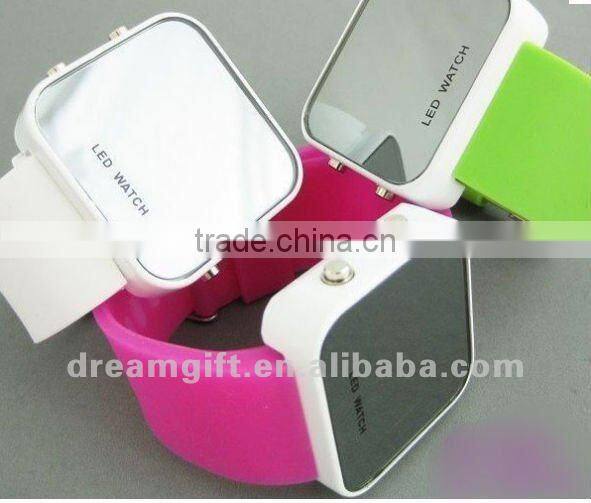 hotsale LED watch mirror LED watch 2012