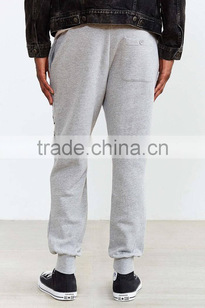 Classic grey fleece wholesale men jogger sweatpants