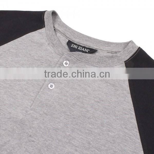 Crew neck embroidered raglan long sleeve sweateshirt