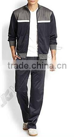 Color block Track Jacket and pants,Simple color blocking track jacket and pants,2014 stripe style jacket sets