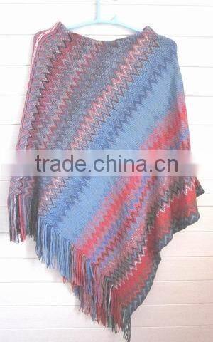 china lady sweater poncho