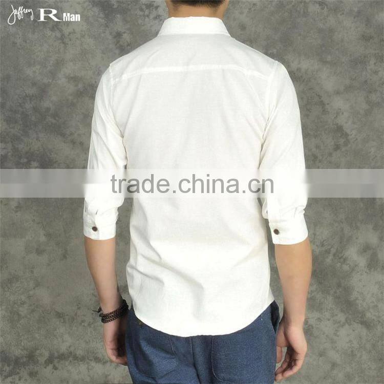 100% cotton button down collar plaid long sleeve men referee shirt