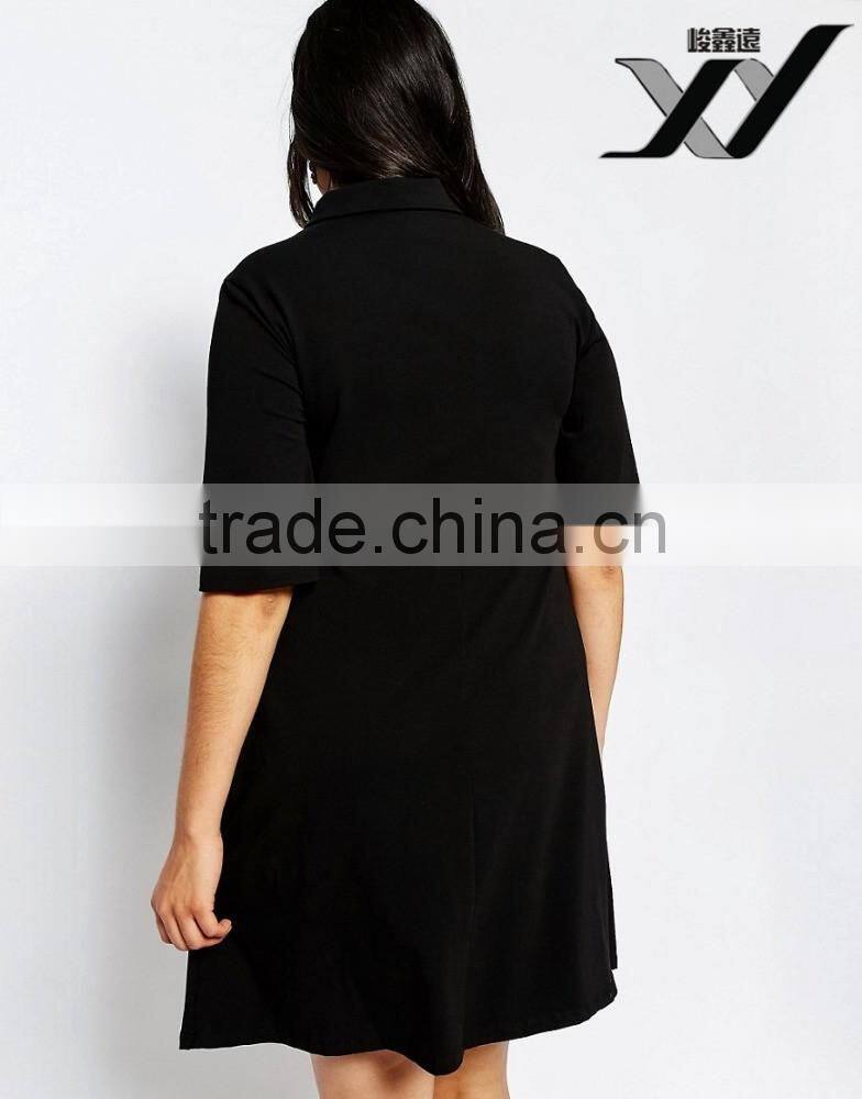 oversize polo dress for woman