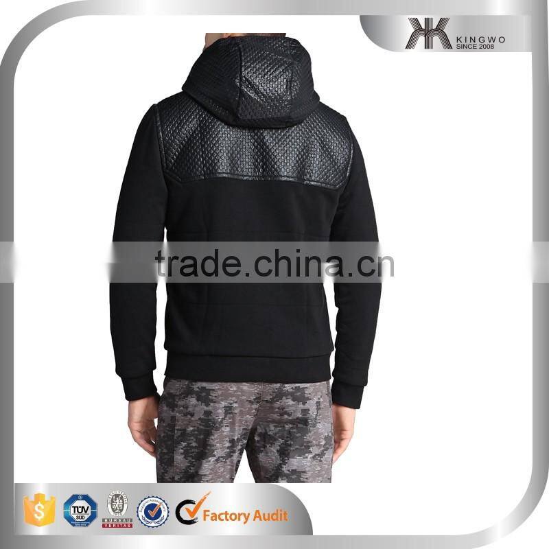 fashion thicken hooded coat zipper hooded men's coat and jacket