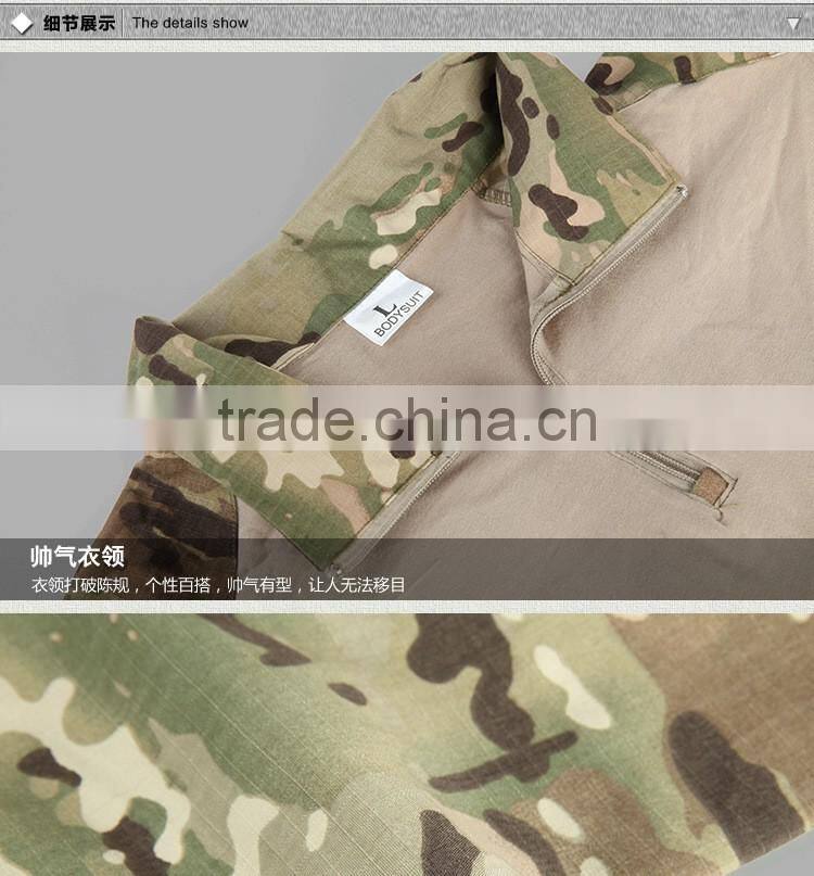 Outdoor Military Uniforms A-TACS FG Camouflage Clothing Multi color Frog Battle Suit Tactical Suit