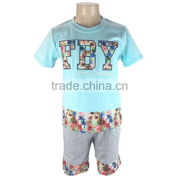 boutique Children's fall clothes sets Children's clothing 2016 boys dress