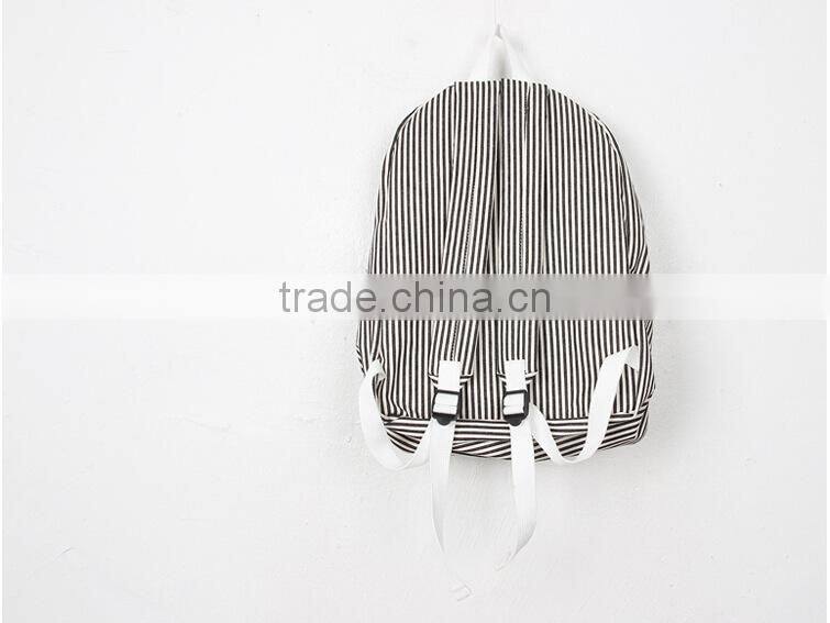 China wholesale stripe school backpacks stock