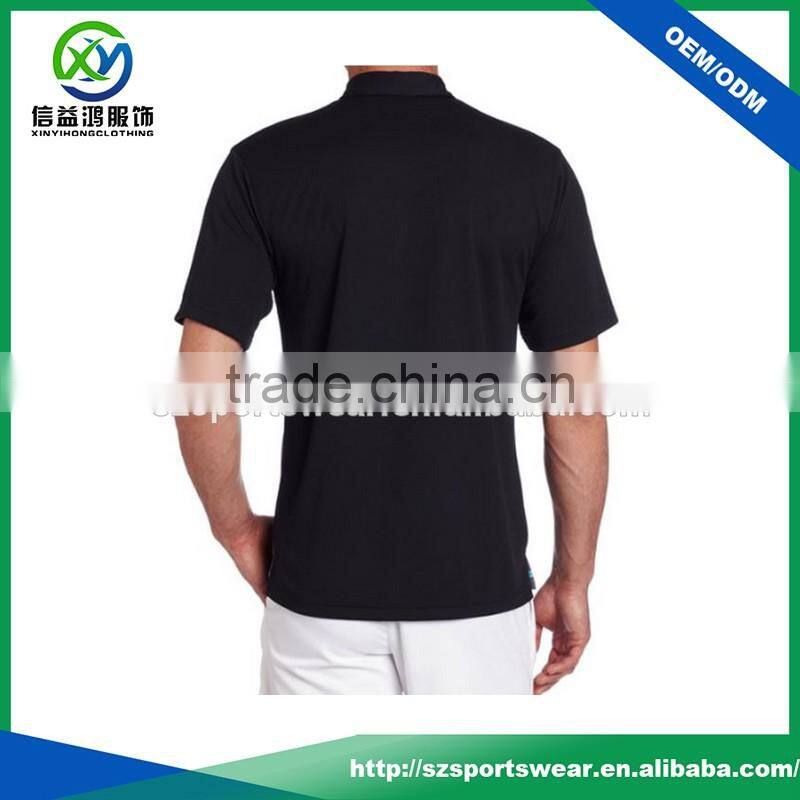 Moisture wicking dry fit material sublimated printing golf shirts for men