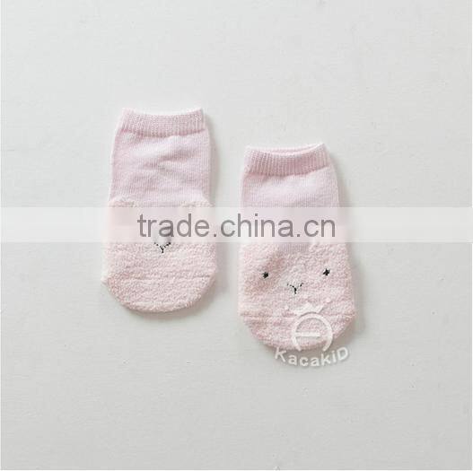 cute baby cotton socks, silicone print baby socks