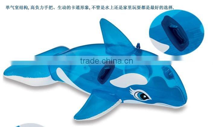INTEX transparent blue whale children mounts