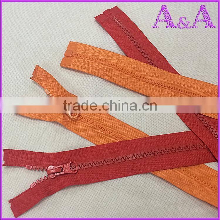 whole sale resin zipper,close end plastic zipper,big size zipper