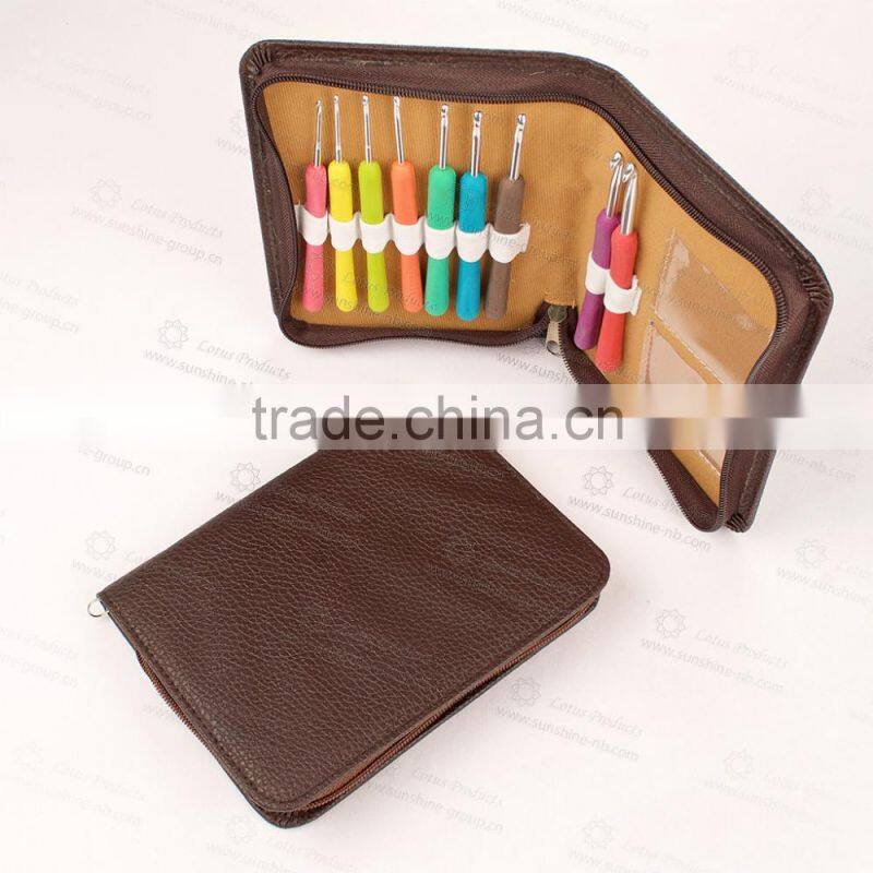 New Designed High Quality Knitting Needle 9pcs/set Soft TPR Crochet Hook Set