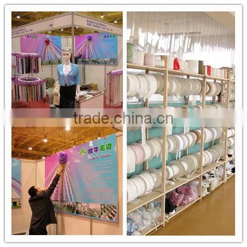 Colored flat knitted elastic tape/plain crochet elastic band