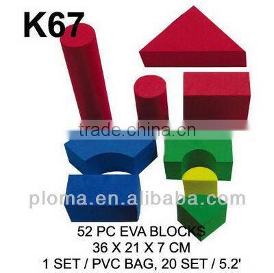 FOR KID (K66) 36 PC EVA BLOCKS