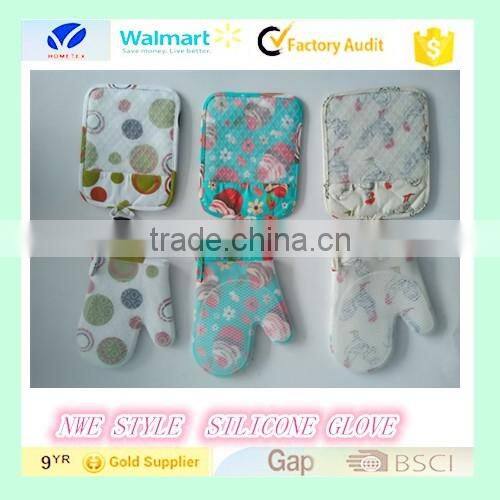 foreign heat oven mitts and silicone BBQ glove