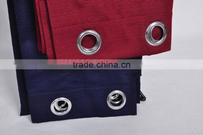 2015 latest design hot selling plain rib curtain with china biggest manufacturer