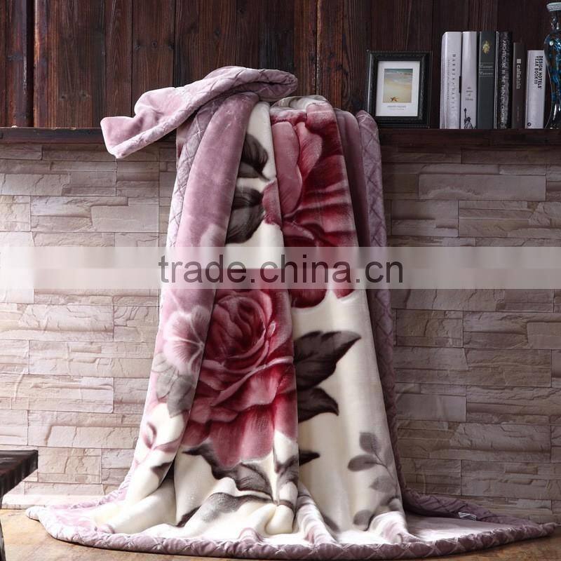 Wholesale super soft mink 100% polyester blankets made in china