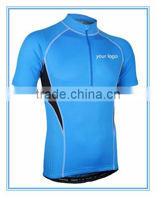 100% polyester cycling short sleeve shorts downhill jersey half-zipper cycling shorts