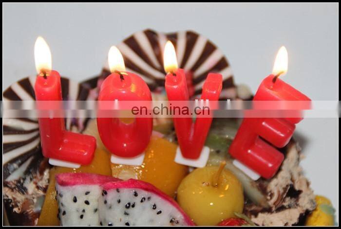 "Love" letters shaped stick valentine'day candle