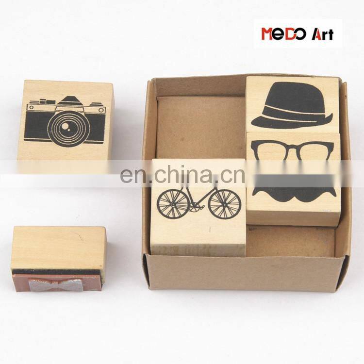 Wholesale Non toxic Wooden Kids Toy Stamps Drawing Toy