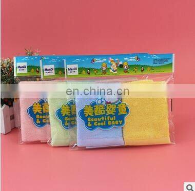 2piece/lot High quality Bamboo fiber fabric children baby Square towel saliva towel Face Sweat towel bathroom