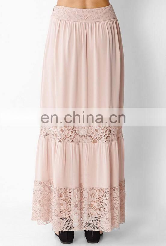 wholesale long skirt chiffon lace skirt latest skirt design pictures of long skirt new fashion lady maxi skirt