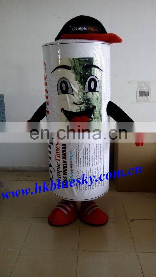 Adult Newspaper Mascot Costume Newspaper Person Mascot Costume For Party