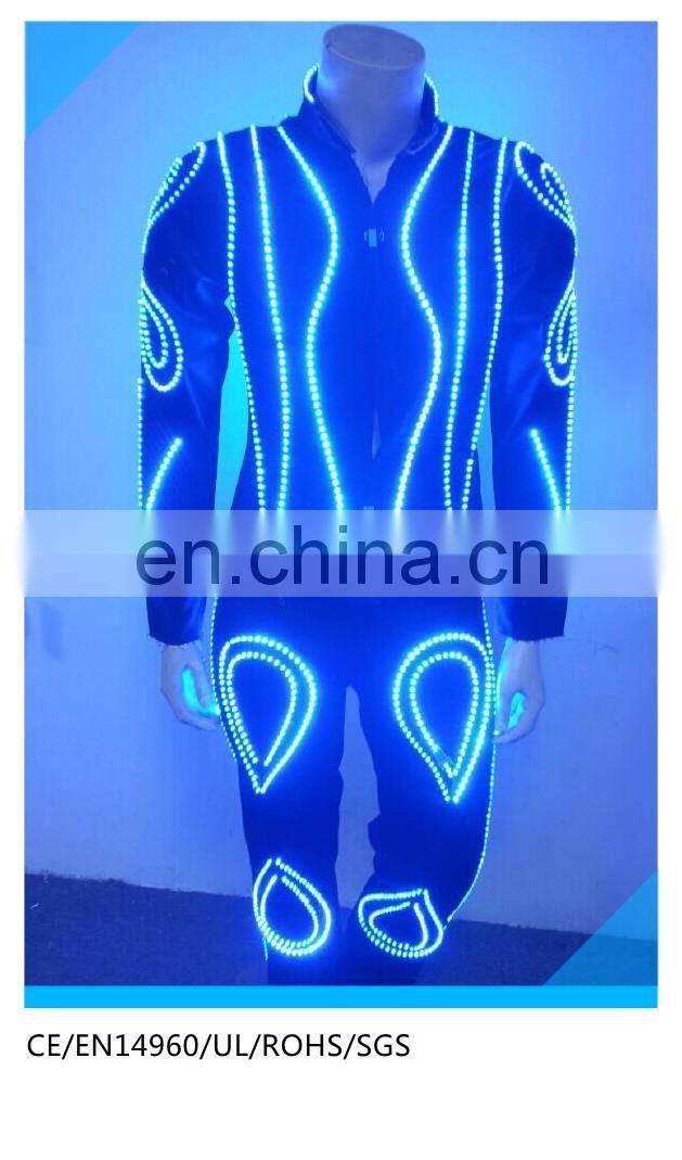 Night club luminous clothing led light dance costume/ led robot costume