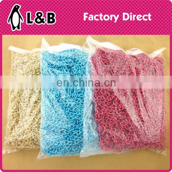 wholesale custom made design aluminum oxidation long chain design gold