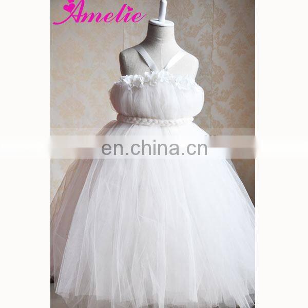 Paris Pink Flower Girls Tutu Dress