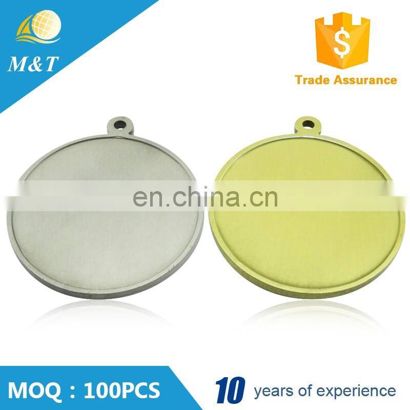 Custom Design Round Cheap Metal Victory Gold Silver Medal