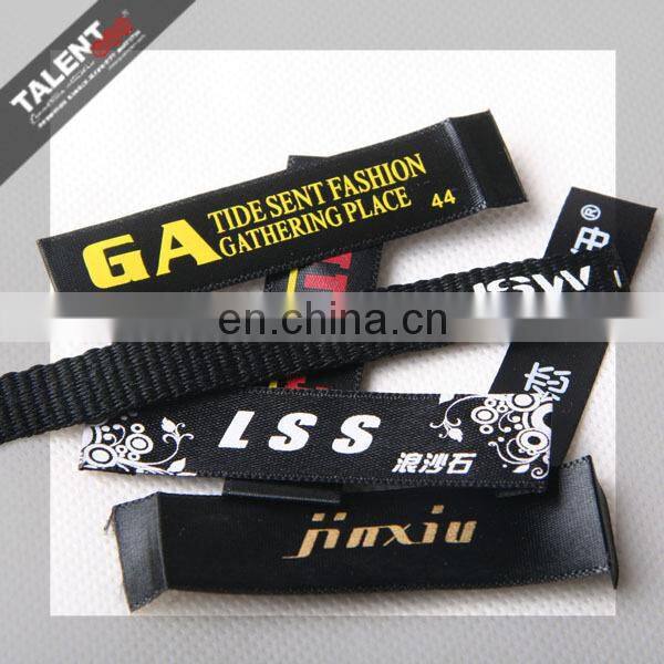 custom garment satin clothing label printing