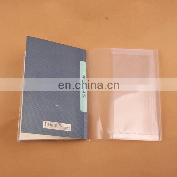 2016 wholesale pvc book cover, plastic book cover,transparent pvc book cover