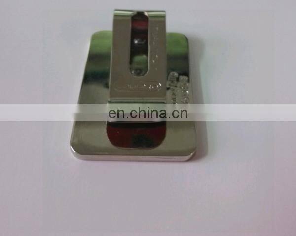 silver stainless steel slim money clip