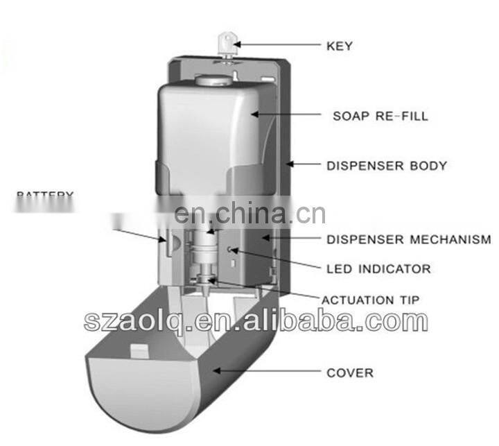 alibaba electronic automatic glass soap dispenser with patent liquid soap dispenser plastic pump