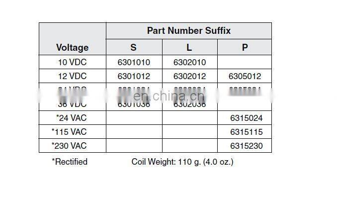 HYDRAFORCE solenoid valve 6301010 winding solenoid valve Coils