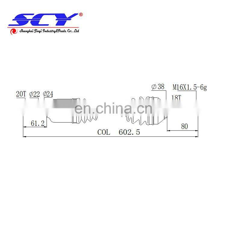 CV Half Shaft Assembly 11-13 Suitable for ATV LANDPRIDE