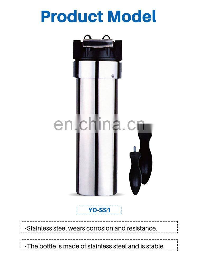Household stainless filter housing stainless steel water filter housing